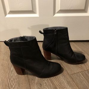 Black Heeled Toms Boots